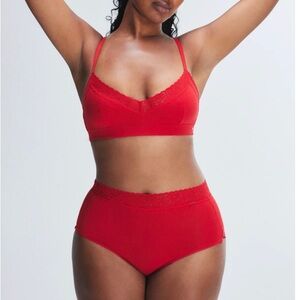 Savage x Fenty COTTON ESSENTIALS LACE-TRIM BRALETTE